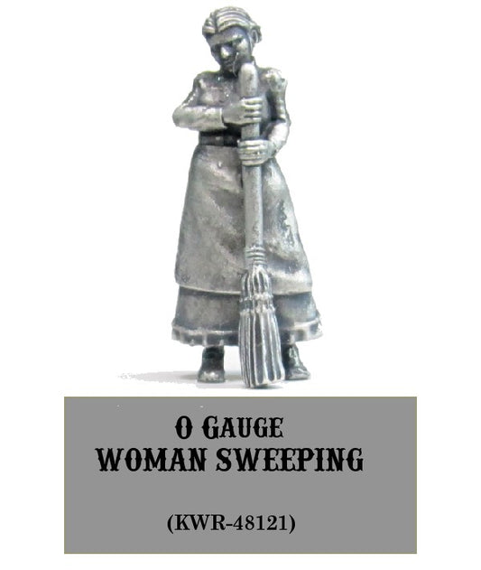 O-Gauge Woman Sweeping