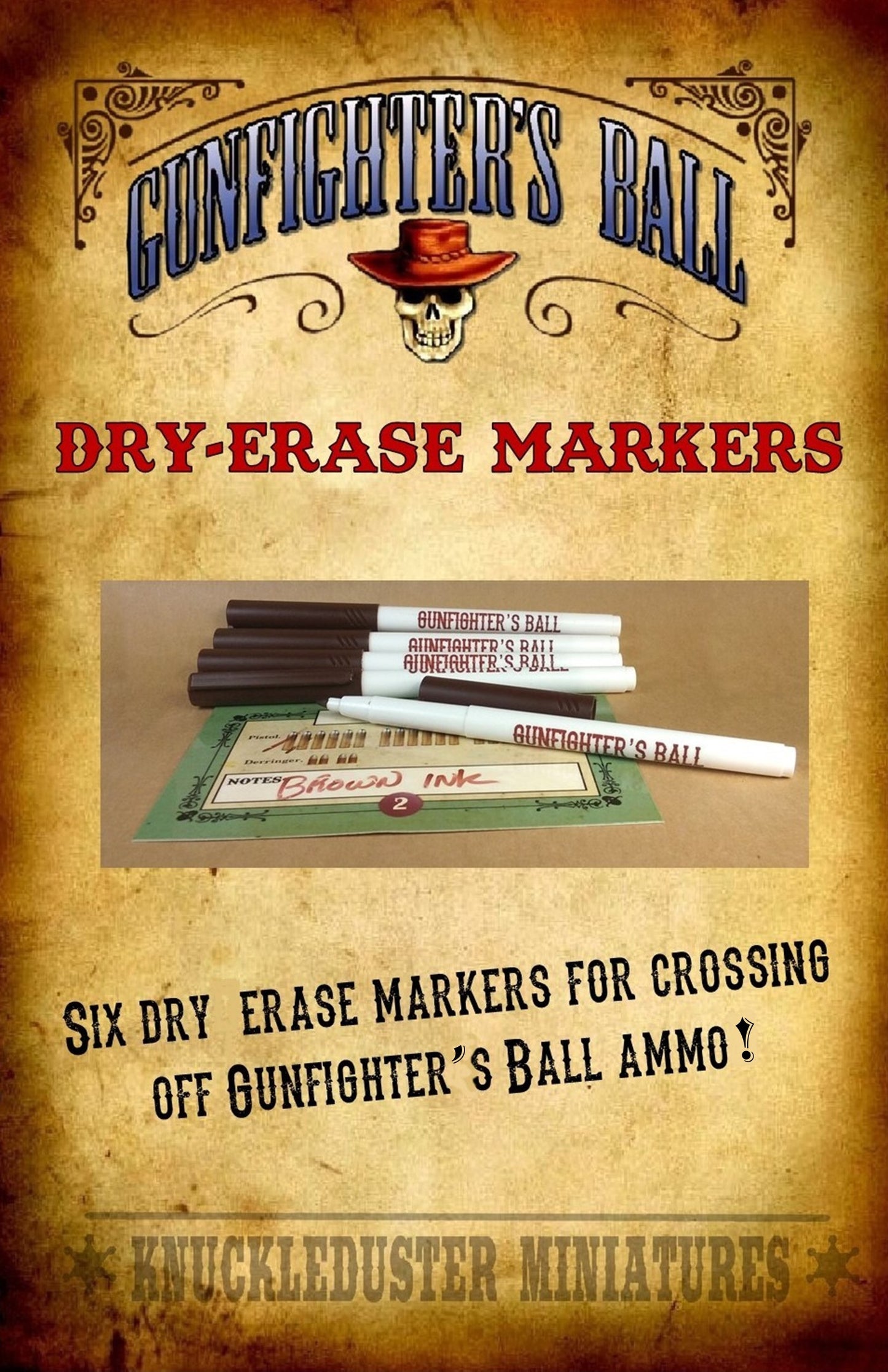 Gunfighter's Ball Dry-Erase Markers