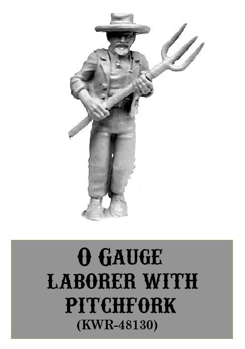 O-Gauge Laborer w/Pitchfork